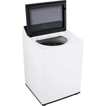 LG 27 Inch Top Load Washer with 5.3 cu ft Mega Capacity, AI Fabric Sensor / Smart Pairing™, 4-Way® Agitator, Slam Proof™ Glass Lid, ThinQ® Smart Technology, TurboWash3D™ Technology,6Motion™ Technology and Energy Star Certified: White — thumbnail 20