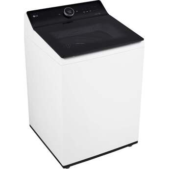 LG 27 Inch Top Load Washer with 5.5 cu ft Capacity, AI Sensor Dry™, LCD Digital Dial Control, NeveRust®, EasyUnload™, ezDispense®, ThinQ® and Energy Star Certified: White — thumbnail 2