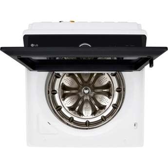 LG 27 Inch Top Load Washer with 5.5 cu ft Capacity, AI Sensor Dry™, LCD Digital Dial Control, NeveRust®, EasyUnload™, ezDispense®, ThinQ® and Energy Star Certified: White — thumbnail 5