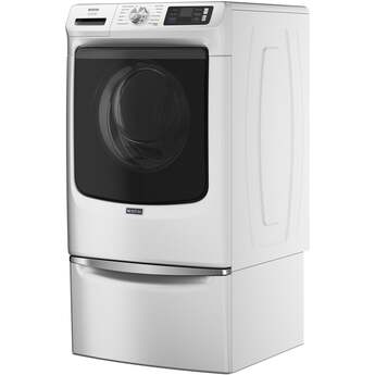 Maytag 27 Inch Smart Pet Pro Front Load Washer with 5.0 cu. ft. Capacity, 1150 RPM, 12 Wash Cycle, Steam Option, Sanitize Cycle, Drum Light, Auto Sensing and Energy Star Certified: White — thumbnail 18