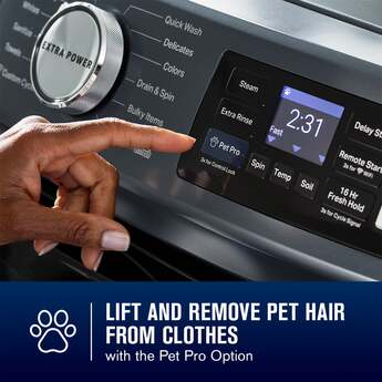 Maytag 27 Inch Smart Pet Pro Front Load Washer with 5.0 cu. ft. Capacity, 1150 RPM, 12 Wash Cycle, Steam Option, Sanitize Cycle, Drum Light, Auto Sensing and Energy Star Certified: White — thumbnail 31