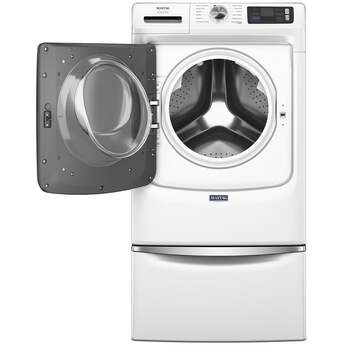 Maytag 27 Inch Smart Pet Pro Front Load Washer with 5.0 cu. ft. Capacity, 1150 RPM, 12 Wash Cycle, Steam Option, Sanitize Cycle, Drum Light, Auto Sensing and Energy Star Certified: White — thumbnail 32