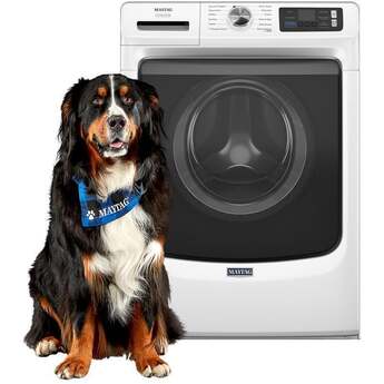Maytag 27 Inch Smart Pet Pro Front Load Washer with 5.0 cu. ft. Capacity, 1150 RPM, 12 Wash Cycle, Steam Option, Sanitize Cycle, Drum Light, Auto Sensing and Energy Star Certified: White — thumbnail 36