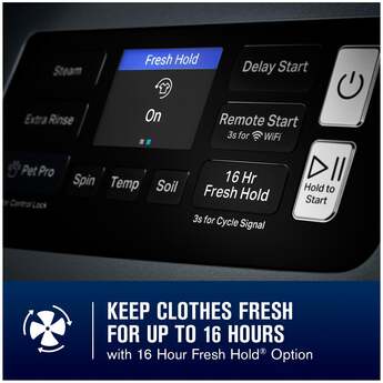 Maytag 27 Inch Smart Pet Pro Front Load Washer with 5.0 cu. ft. Capacity, 1150 RPM, 12 Wash Cycle, Steam Option, Sanitize Cycle, Drum Light, Auto Sensing and Energy Star Certified: White — thumbnail 38