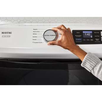 Maytag 27 Inch Smart Pet Pro Front Load Washer with 5.0 cu. ft. Capacity, 1150 RPM, 12 Wash Cycle, Steam Option, Sanitize Cycle, Drum Light, Auto Sensing and Energy Star Certified: White — thumbnail 44