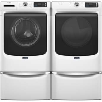 Maytag 27 Inch Smart Pet Pro Front Load Washer with 5.0 cu. ft. Capacity, 1150 RPM, 12 Wash Cycle, Steam Option, Sanitize Cycle, Drum Light, Auto Sensing and Energy Star Certified: White — thumbnail 49