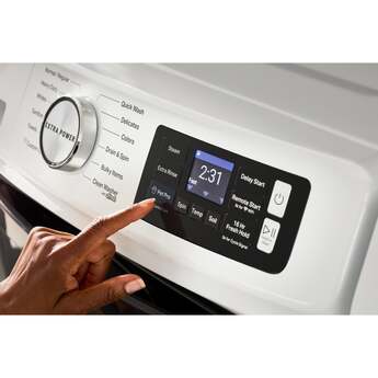 Maytag 27 Inch Smart Pet Pro Front Load Washer with 5.0 cu. ft. Capacity, 1150 RPM, 12 Wash Cycle, Steam Option, Sanitize Cycle, Drum Light, Auto Sensing and Energy Star Certified: White — thumbnail 7
