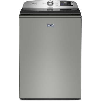 Maytag 5.3 Cu. Ft. Smart Top Load Ultra Capacity Washer With Pet Pro Option And Impeller: Classic Silver