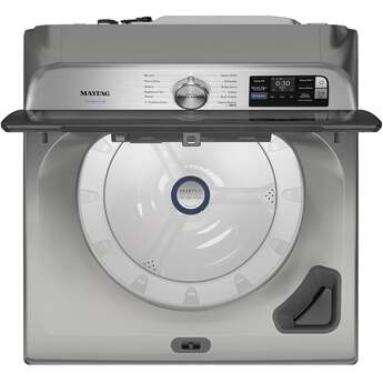 Maytag 5.3 Cu. Ft. Smart Top Load Ultra Capacity Washer With Pet Pro Option And Impeller: Classic Silver — thumbnail 21