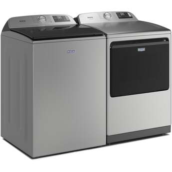 Maytag 5.3 Cu. Ft. Smart Top Load Ultra Capacity Washer With Pet Pro Option And Impeller: Classic Silver — thumbnail 3