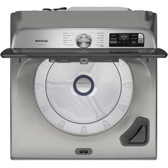 Maytag 5.2 Cu. Ft. Smart Top Load Ultra Capacity Washer With Pet Pro Option And Agitator: Classic Silver — thumbnail 20