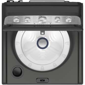 Maytag 5.2 Cu. Ft. Smart Top Load Ultra Capacity Washer With Pet Pro Option And Agitator: Classic Silver — thumbnail 6