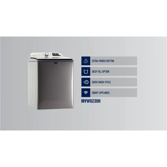 Maytag 4.7 cu.ft. Mettalic Slate Top Load Washer with Extra Power Button — thumbnail 10