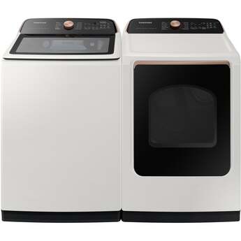 Samsung WA55CG7500AE 5.5 cu. ft. Extra-Large Capacity Smart Top Load Washer Ivory — thumbnail 9