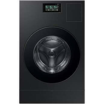 Samsung WD53DBA900HB 27 Inch 5.3 Cu. Ft. Ventless All-In-One Washer Dryer Combo Brushed Black