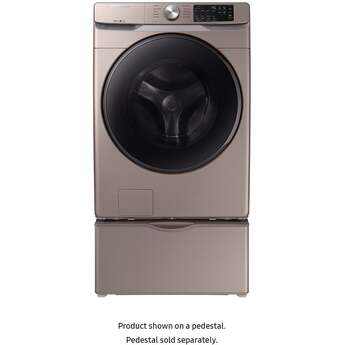 Samsung 27" 4.5 cu. ft. Champagne Stackable Front Load Washer with Steam Sanitize - Energy Star — thumbnail 5