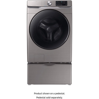 Samsung 27" 4.5 cu. ft. Platinum Stackable Front Load Washer with Steam Sanitize - Energy Star — thumbnail 3