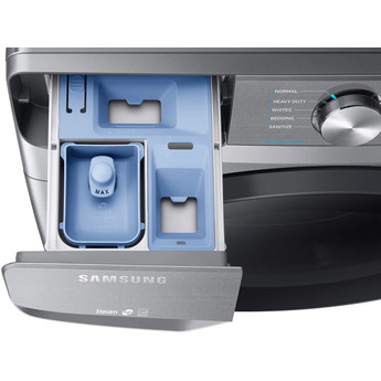 Samsung 27" 4.5 cu. ft. Platinum Stackable Front Load Washer with Steam Sanitize - Energy Star — thumbnail 5