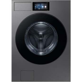 Samsung WF90F53ADS 27 Inch 5.3 Cu. Ft.Ultra Capacity Washer Dark Steel — thumbnail 5