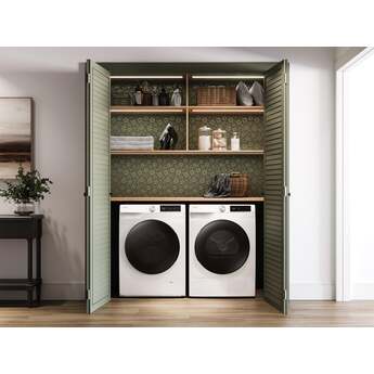 Samsung 24 Inch Front Load Smart Washer with 2.5 cu. ft. Capacity, AI Powered Smart Dial, VRT Plus? Technology, Drum Clean+, 24 Wash Cycles, 14 Wash Options, Swirl Drum Interior, Child Lock, and Energy Star Certified: White — thumbnail 15