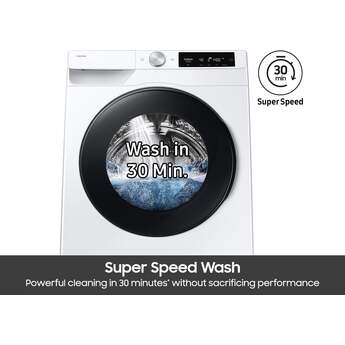 Samsung 24 Inch Front Load Smart Washer with 2.5 cu. ft. Capacity, AI Powered Smart Dial, VRT Plus? Technology, Drum Clean+, 24 Wash Cycles, 14 Wash Options, Swirl Drum Interior, Child Lock, and Energy Star Certified: White — thumbnail 16