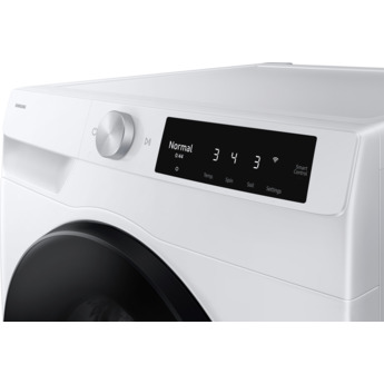 Samsung 24 Inch Front Load Smart Washer with 2.5 cu. ft. Capacity, AI Powered Smart Dial, VRT Plus? Technology, Drum Clean+, 24 Wash Cycles, 14 Wash Options, Swirl Drum Interior, Child Lock, and Energy Star Certified: White — thumbnail 2
