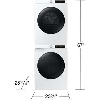 Samsung 24 Inch Front Load Smart Washer with 2.5 cu. ft. Capacity, AI Powered Smart Dial, VRT Plus? Technology, Drum Clean+, 24 Wash Cycles, 14 Wash Options, Swirl Drum Interior, Child Lock, and Energy Star Certified: White — thumbnail 4