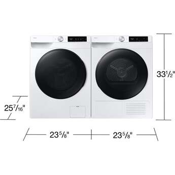 Samsung 24 Inch Front Load Smart Washer with 2.5 cu. ft. Capacity, AI Powered Smart Dial, VRT Plus? Technology, Drum Clean+, 24 Wash Cycles, 14 Wash Options, Swirl Drum Interior, Child Lock, and Energy Star Certified: White — thumbnail 5