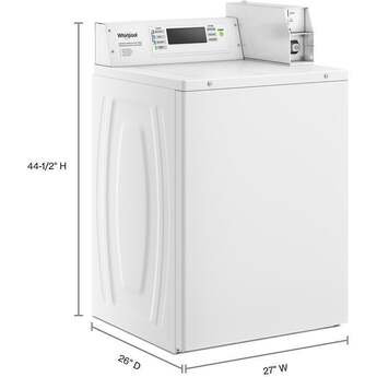 Whirlpool CAE2779JQ Commercial Top-Load Washer White — thumbnail 33