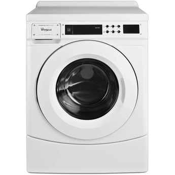 Whirlpool 27" White Commercial High-Efficiency Electric Front Load Washer - Energy Star