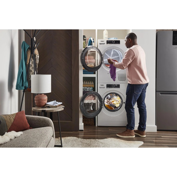 Whirlpool 24" 2.3 cu. ft. White Stackable Front Load Washer with Sanitize - Energy Star — thumbnail 20