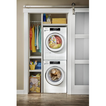 Whirlpool 24" 2.3 cu. ft. White Stackable Front Load Washer with Sanitize - Energy Star — thumbnail 23