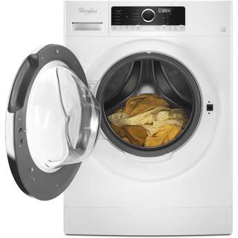Whirlpool 24" 2.3 cu. ft. White Stackable Front Load Washer with Sanitize - Energy Star — thumbnail 27
