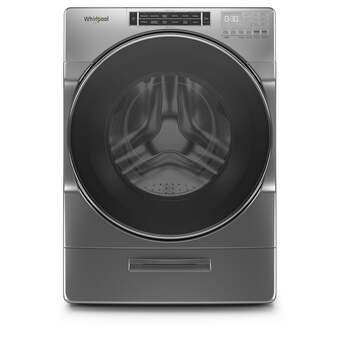 Whirlpool 4.3 cu.ft. Chrome Shadow Front Load Washer with Sanitize