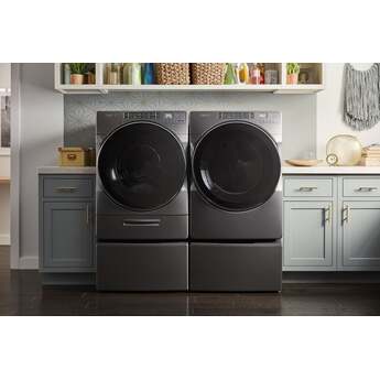 Whirlpool 4.3 cu.ft. Chrome Shadow Front Load Washer with Sanitize — thumbnail 3