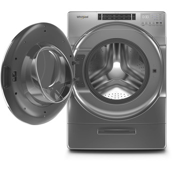 Whirlpool 4.3 cu.ft. Chrome Shadow Front Load Washer with Sanitize — thumbnail 5