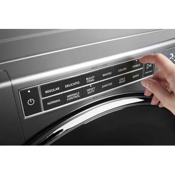Whirlpool 4.3 cu.ft. Chrome Shadow Front Load Washer with Sanitize — thumbnail 7