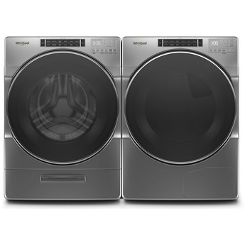 Whirlpool 4.3 cu.ft. Chrome Shadow Front Load Washer with Sanitize — thumbnail 9
