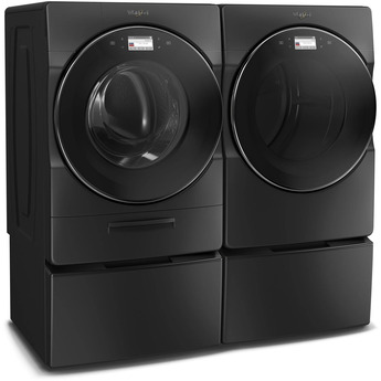 Whirlpool 5.0 cu.ft Black Front Load Washer with Sanitize — thumbnail 10