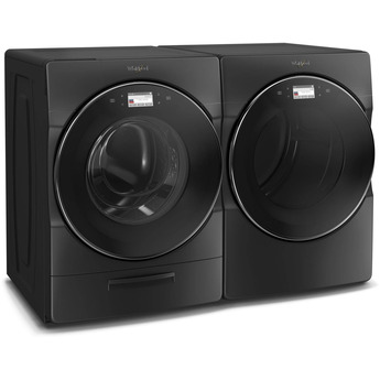 Whirlpool 5.0 cu.ft Black Front Load Washer with Sanitize — thumbnail 13