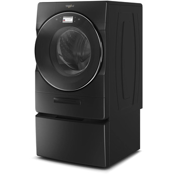 Whirlpool 5.0 cu.ft Black Front Load Washer with Sanitize — thumbnail 7