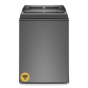 Whirlpool 4.8 cu.ft. Chrome Shadow Top Load Washer with Sanitize