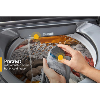 Whirlpool 5.3 cu.ft. Chrome Shadow Top Load Washer with Sanitize - Energy Star — thumbnail 3