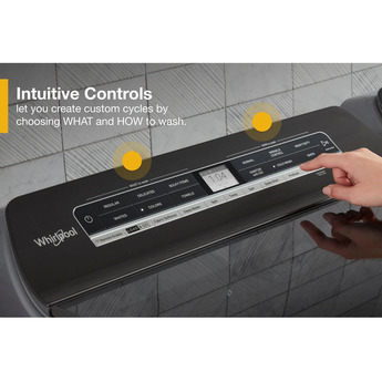 Whirlpool 5.3 cu.ft. Chrome Shadow Top Load Washer with Sanitize - Energy Star — thumbnail 8