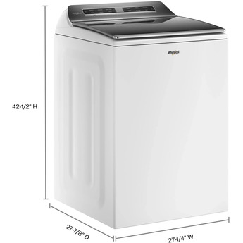 Whirlpool 5.3 cu.ft. White Top Load Washer with Sanitize - Energy Star — thumbnail 29