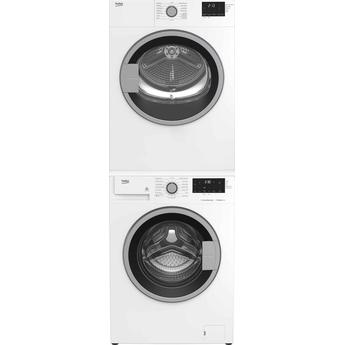 Beko 1753100 Stacked Front Load Electric Laundry Pair Set