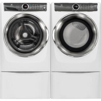 Electrolux 937541 Side by Side with Pedestals Front Load Gas Laundry Pair Set