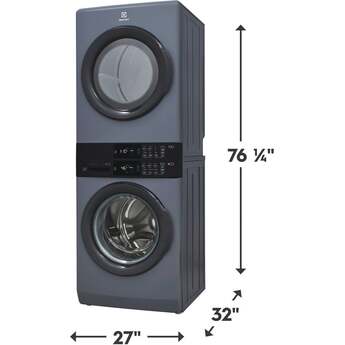 Electrolux ELTG7300AD 27 Inch Vented Laundry Tower: Denim Denim Blue — thumbnail 2