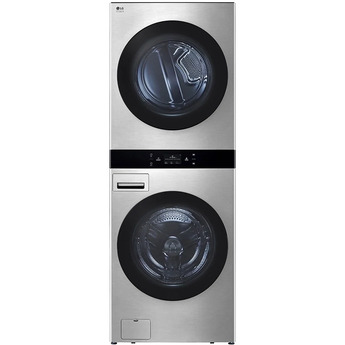 LG Studio SWWG50N3 WashTower Series Noble Steel Gas Laundry Center with 5 cu. ft. Washer Capacity