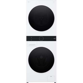 LG WKHC152HWA White Electric Laundry Center with 2.4 cu. ft. Washer Capacity